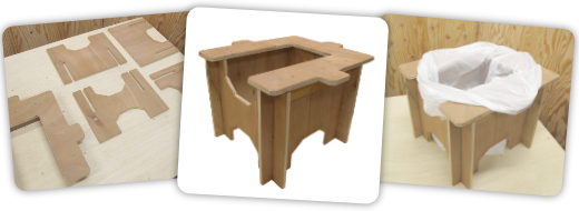 災害時用組み立てトイレ